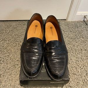 Magnanni Raul Lizard Skin Slip On Loafers